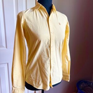 Ralph Lauren Slim Fit Light Yellow Oxford button down